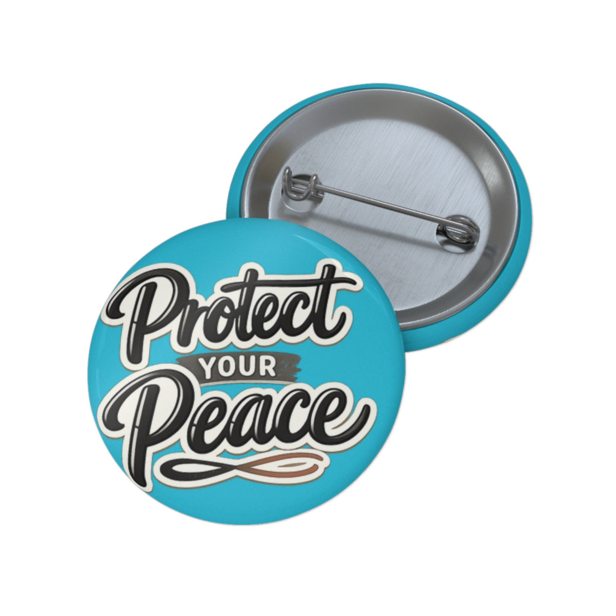 Protect Your Peace Sticker — Inspirational Vinyl Decal (Blue)