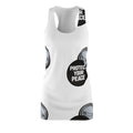 Racerback Dress — "Protect Your Peace" Graphic AOP Women's Dress