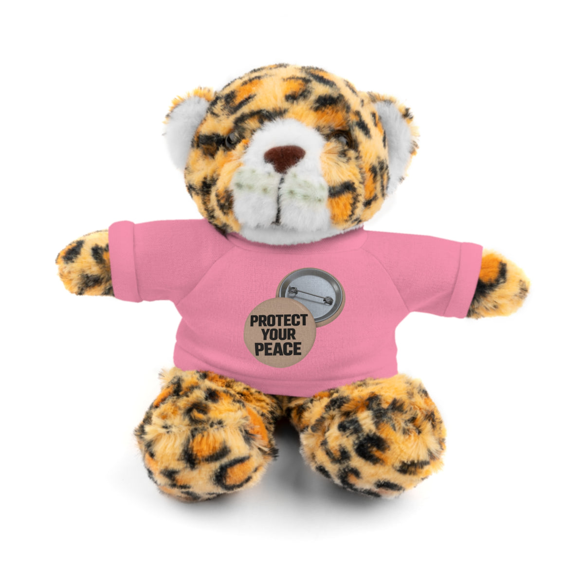Protect Your Peace Teddy Bear — Plush Stuffed Animal with Tee