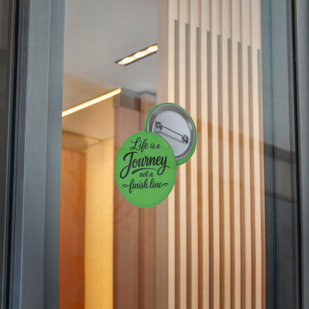 Motivational Journey Sticker - "Life is a Journey, Not a Finish Line" UV DTF Decal