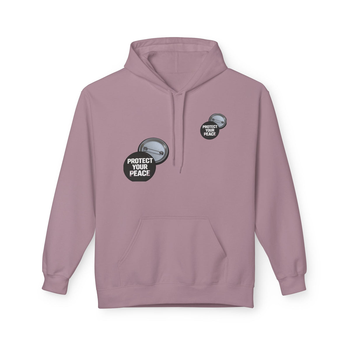 Protect Your Peace Hoodie — Minimal Badge Graphic Pullover