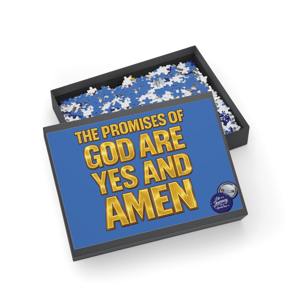 Inspirational Christian Puzzle – “The Promises of God Are Yes and Amen” (96–1000 pcs)