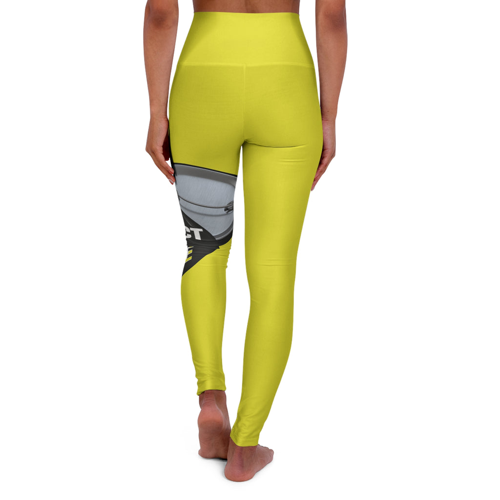 High-Waist Yoga Leggings — "Protect Your Peace" Graphic
