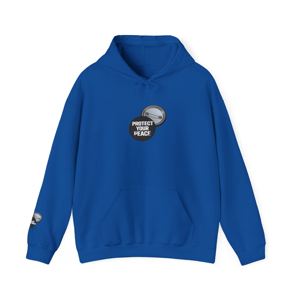 Hoodie graphic  and arm graphic design  protect your peace.