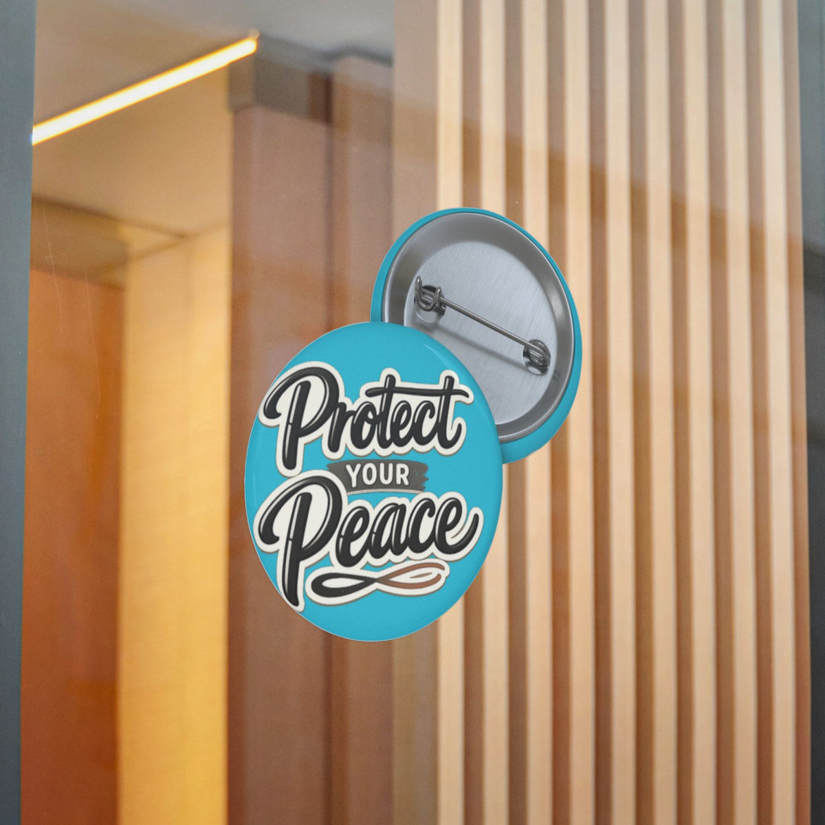 Protect Your Peace Sticker — Inspirational Vinyl Decal (Blue)