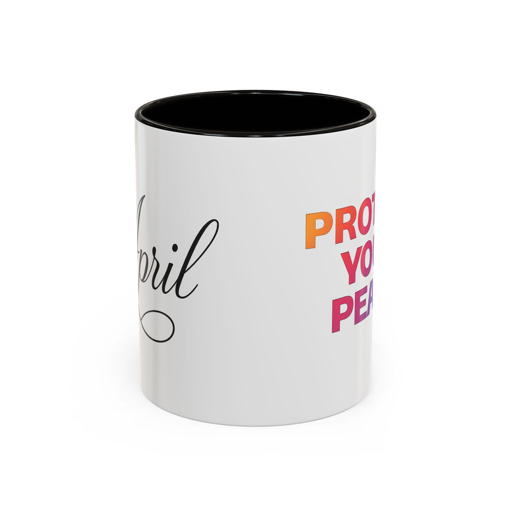 Protect Your Peace Colorful Mug — Inspirational Coffee Cup (11oz/15oz)