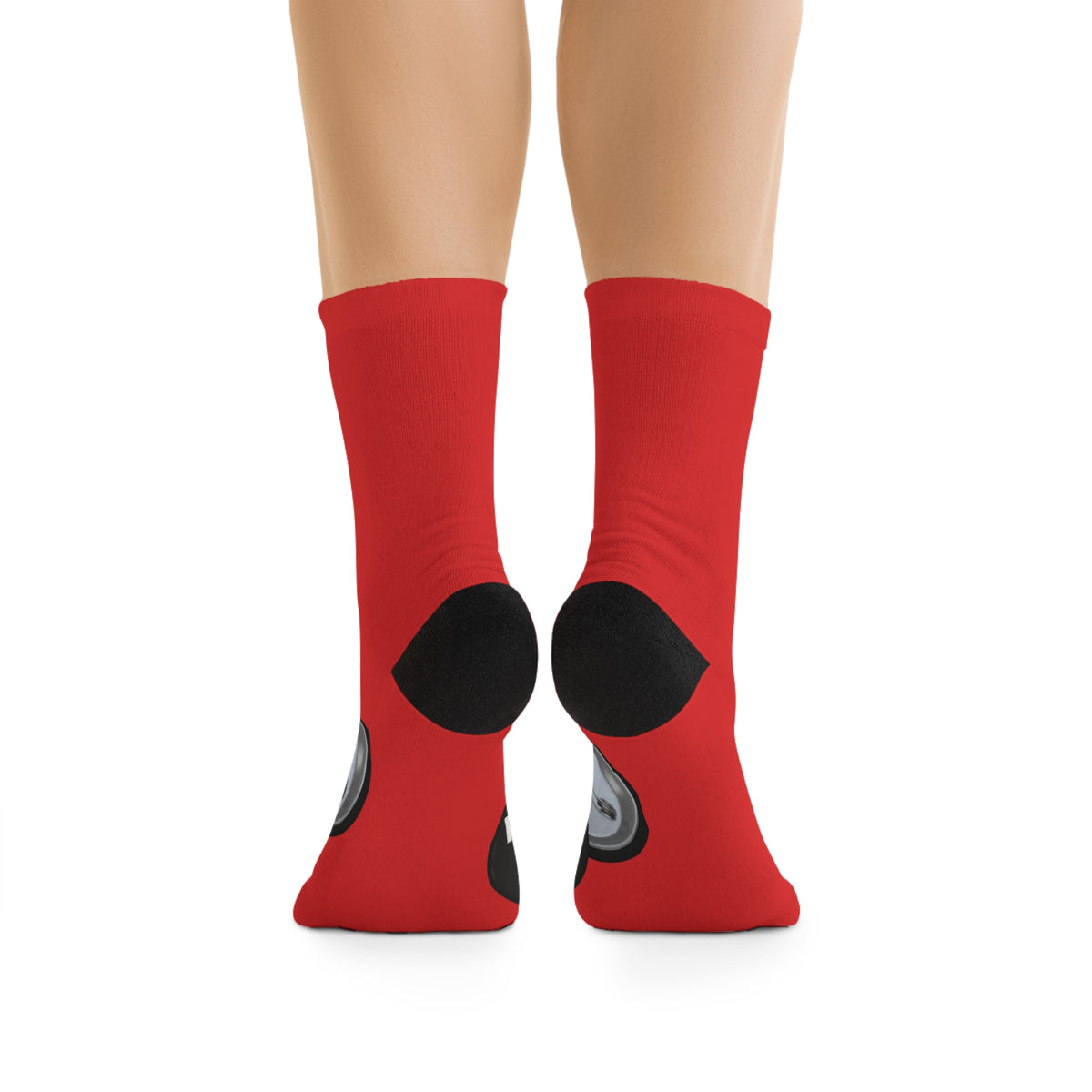 Protect Your Peace Red Statement Socks