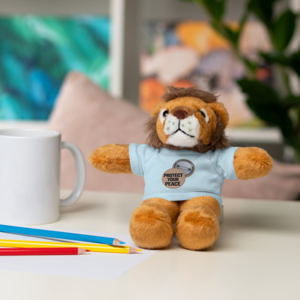 Protect Your Peace Teddy Bear — Plush Stuffed Animal with Tee