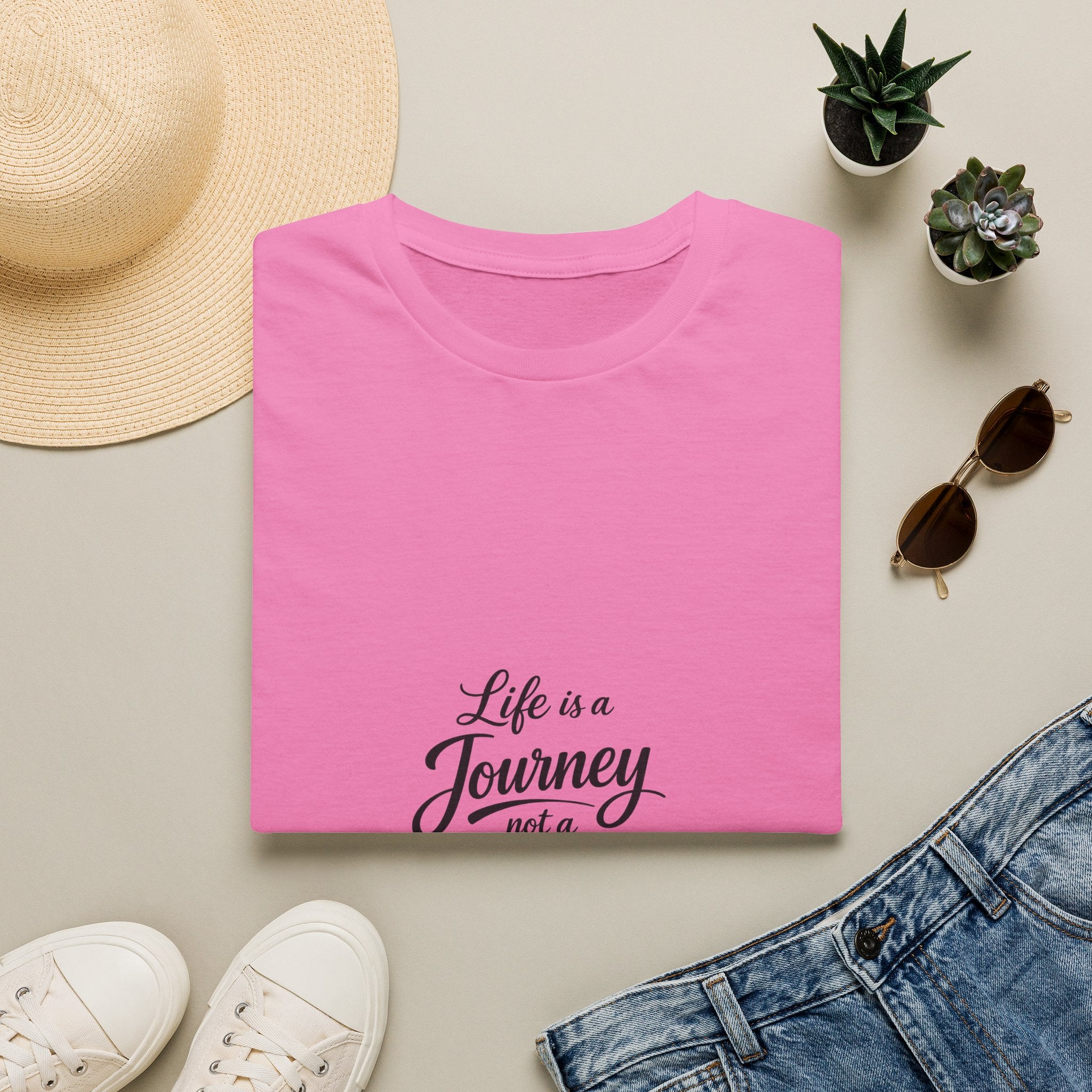 Life Is a Journey T-Shirt2 – Minimal Inspirational Quote Tee