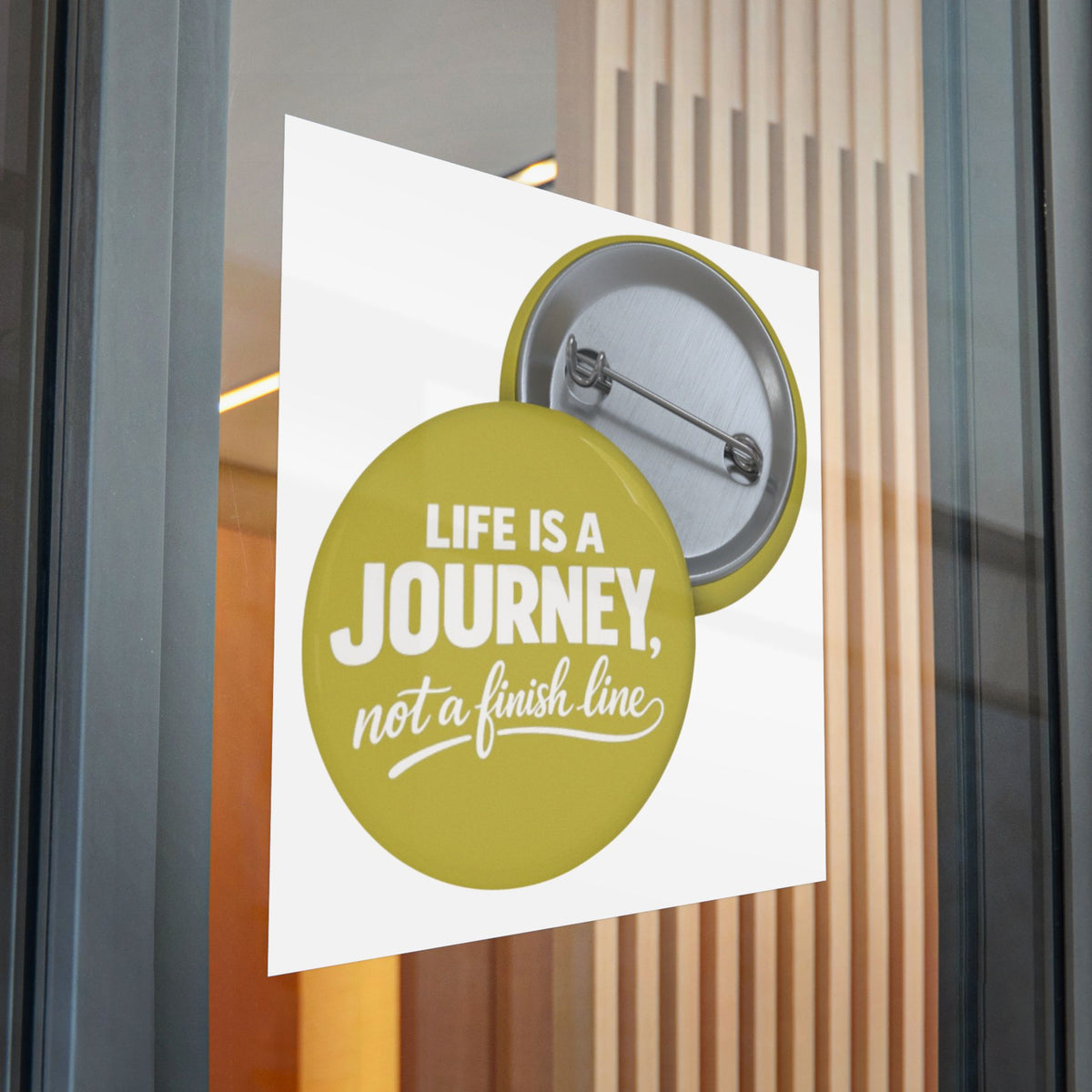 Inspirational 'Life Is A Journey, Not A Finish Line' Sticker