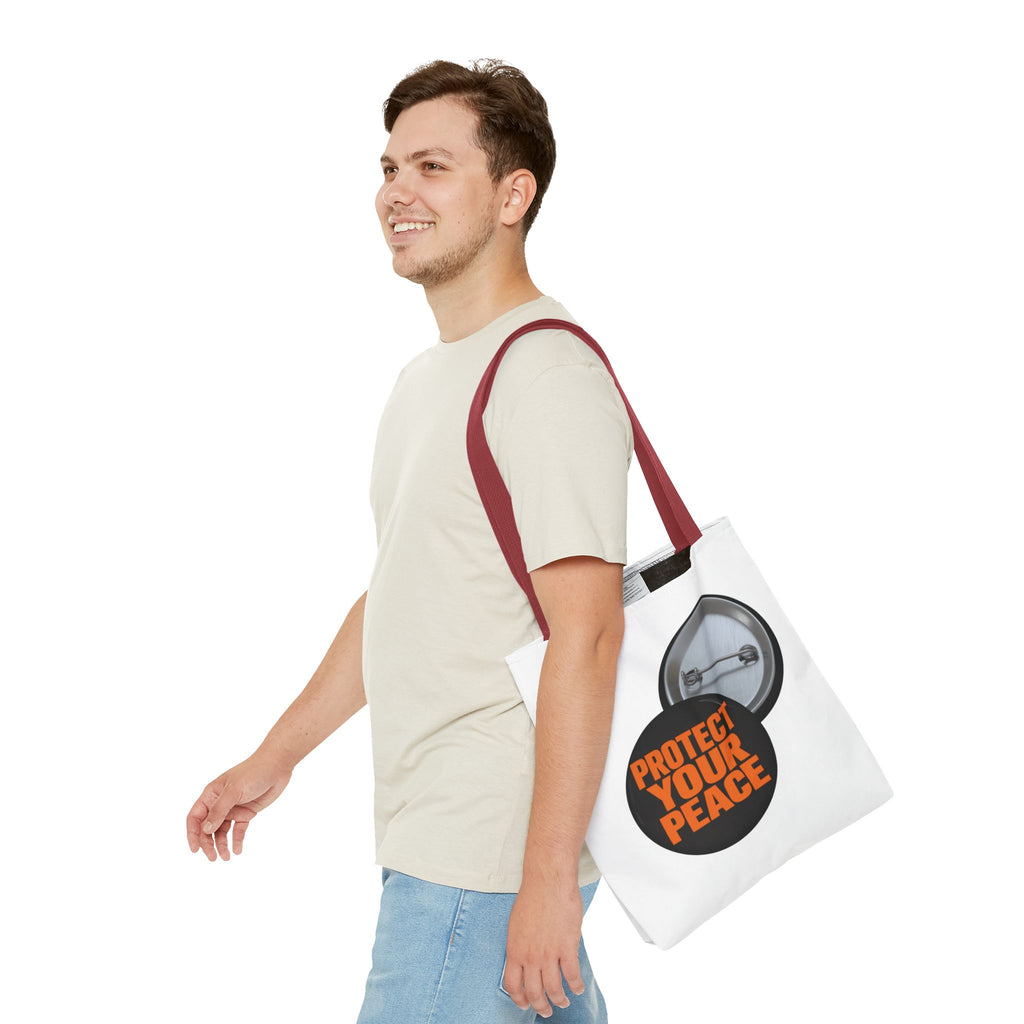 Protect Your Peace graphic design Mental Health Awareness Tote Bag