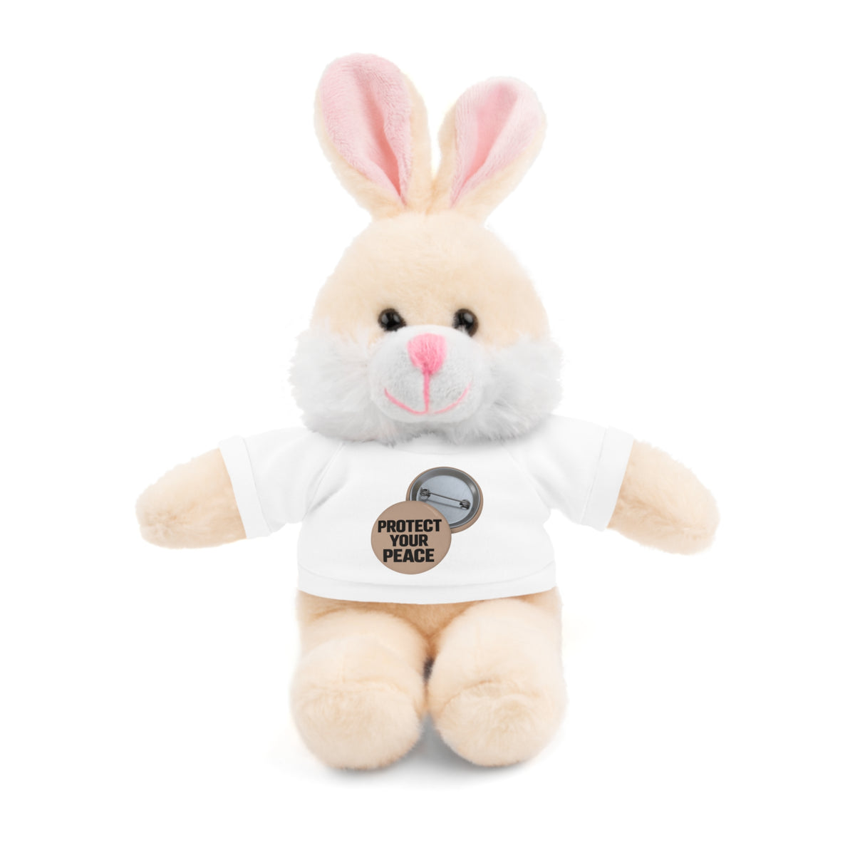 Protect Your Peace Teddy Bear — Plush Stuffed Animal with Tee