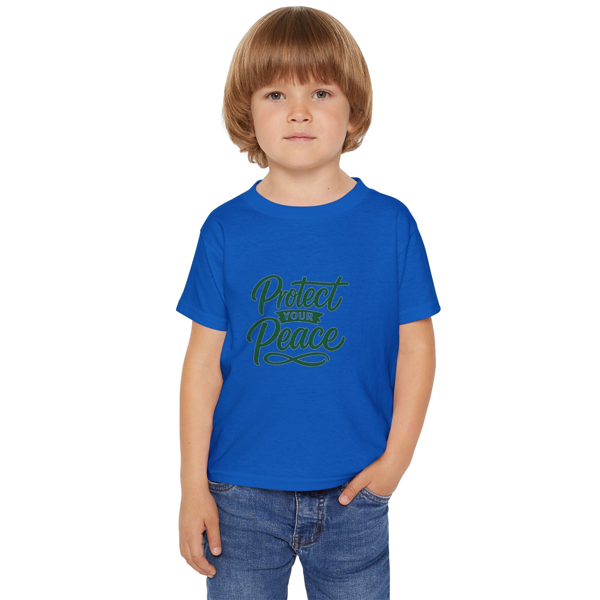 Toddler T-Shirt — "Protect Your Peace" Inspirational Kids Tee
