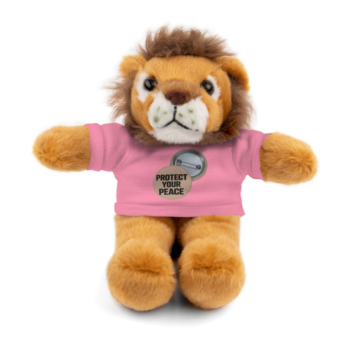 Protect Your Peace Teddy Bear — Plush Stuffed Animal with Tee