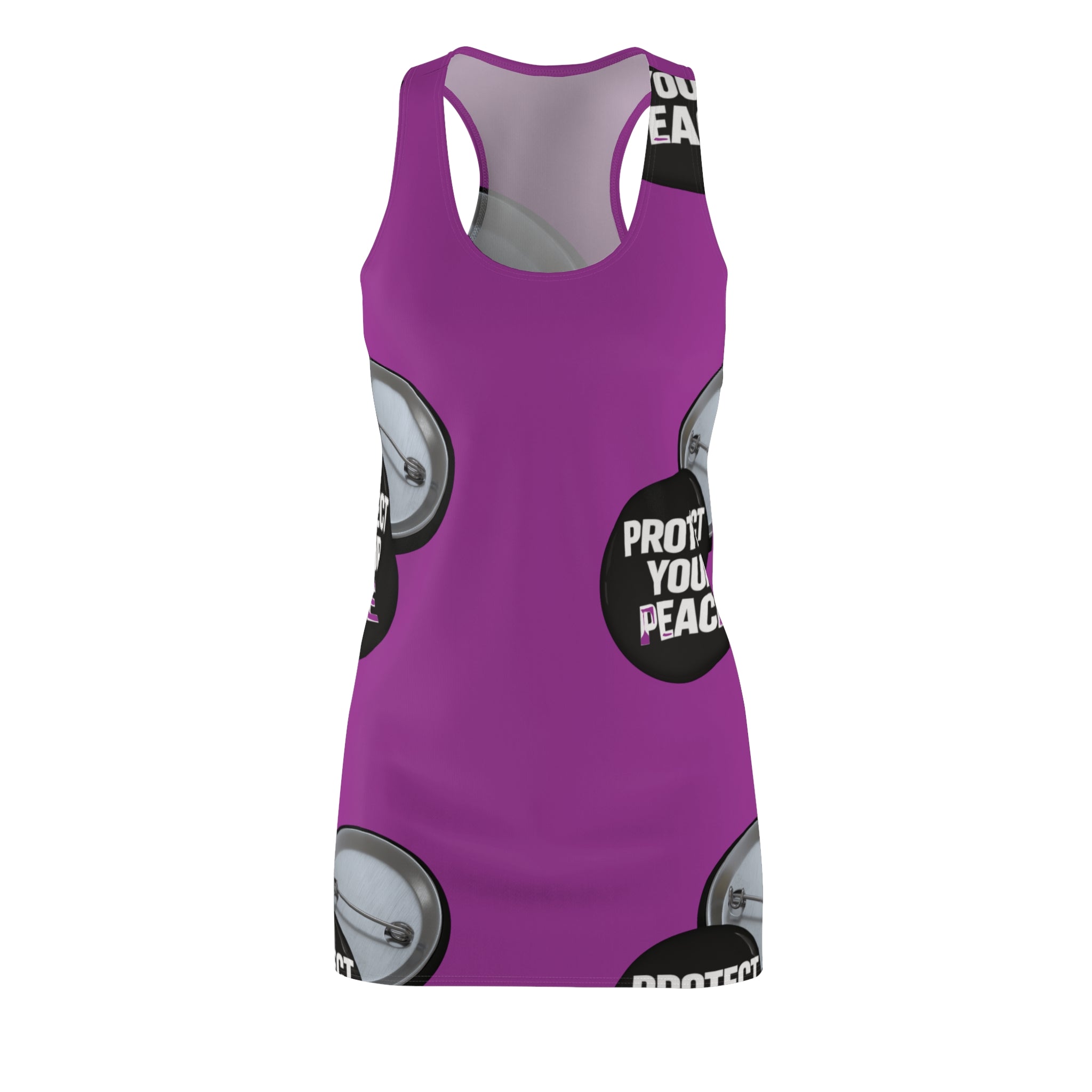 Protect Your Peace Racerback Dress — Women's Graphic AOP