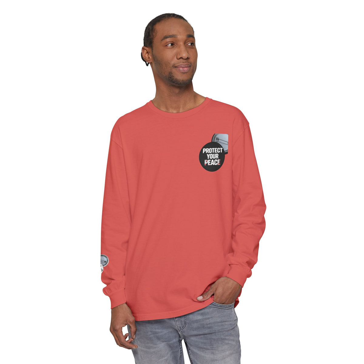 Protect Your Peace Graphic Long Sleeve T-Shirt