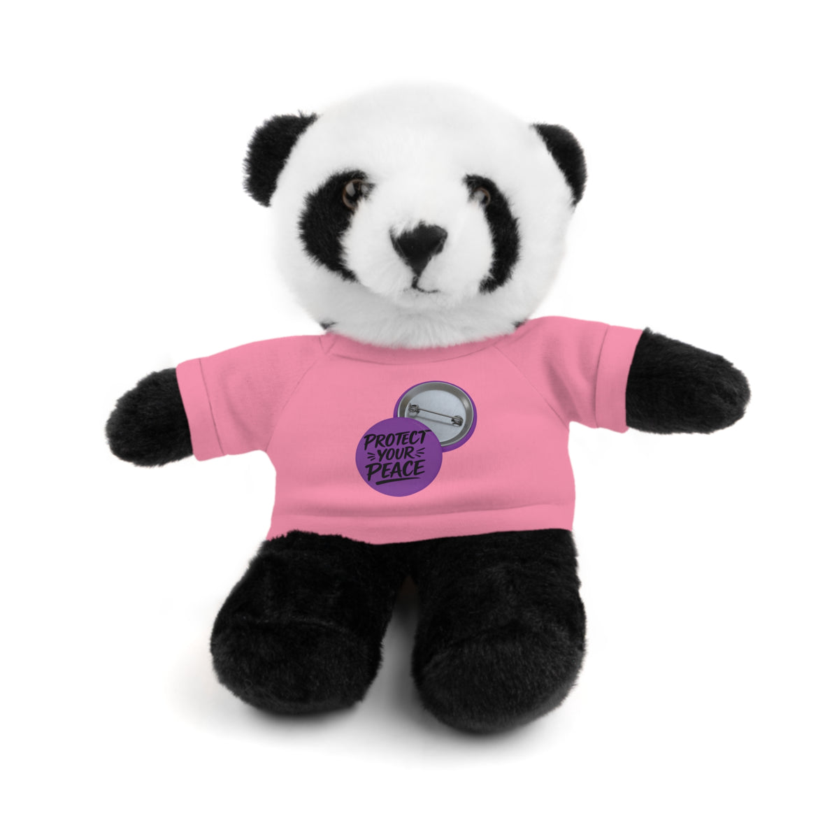 Plush Bear with 'Protect Peace' Tee