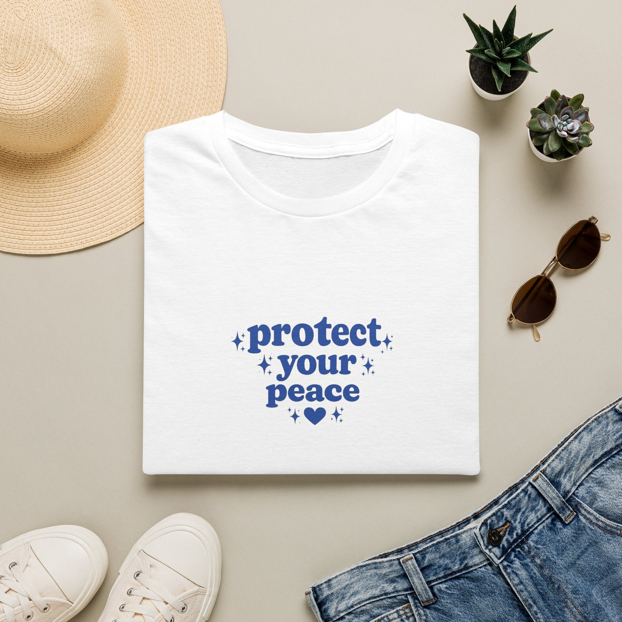 Protect Your Peace T-Shirt — Positive Self-Care Graphic Tee