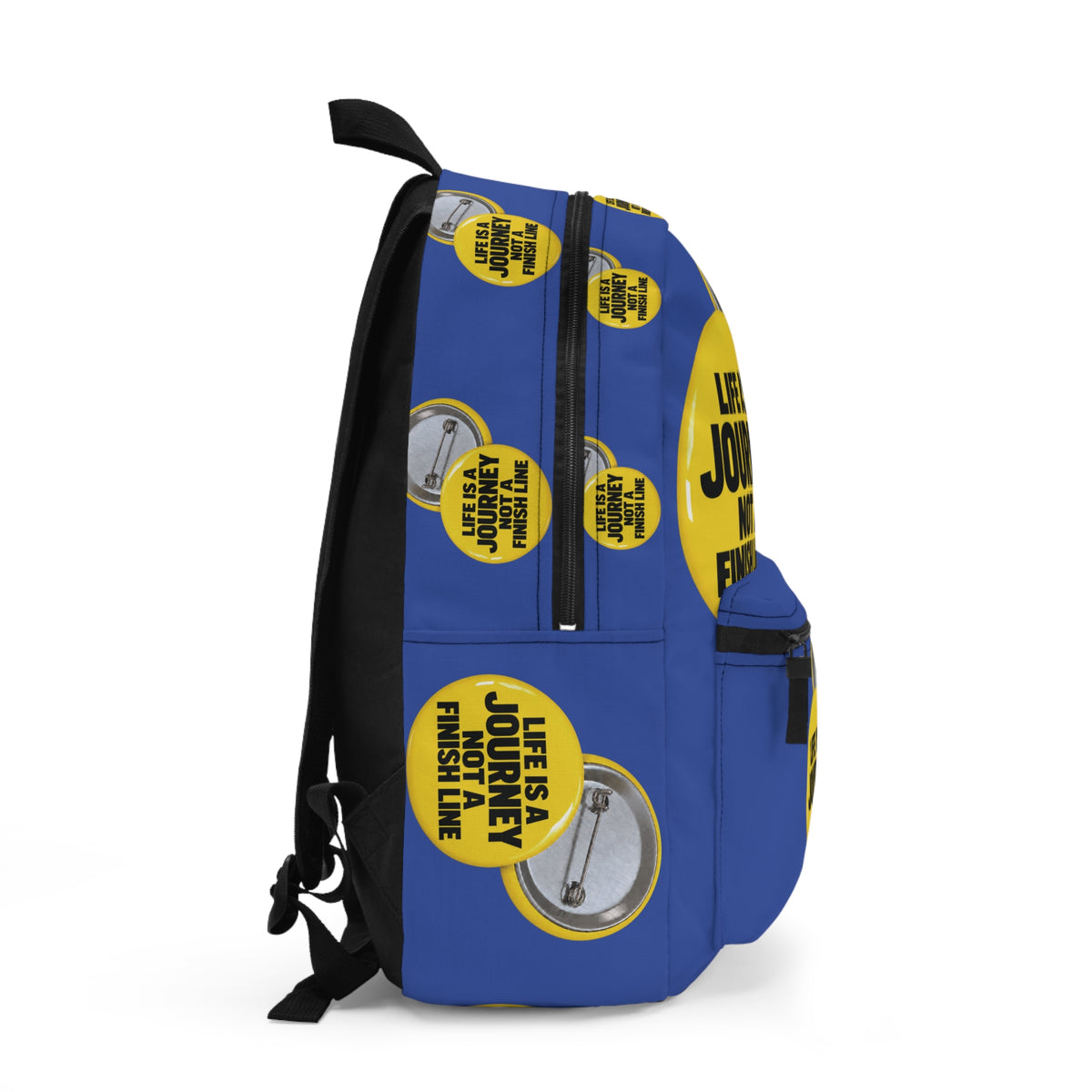 Journey Quote Backpack — "Life Is A Journey, Not A Finish Line" Motivational Pack