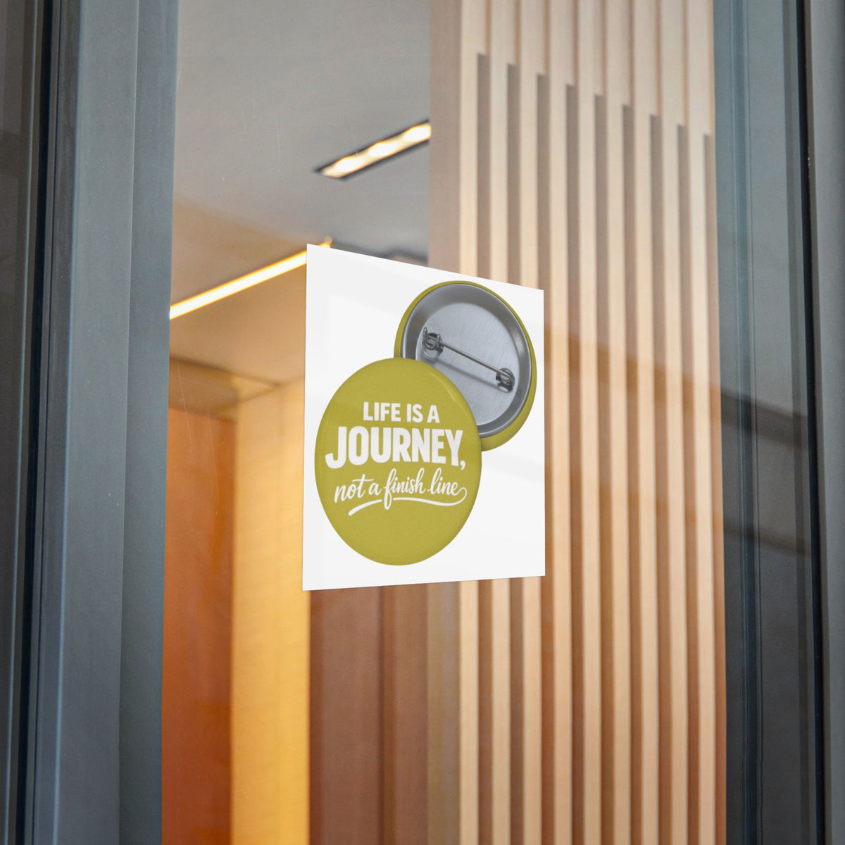 Inspirational 'Life Is A Journey, Not A Finish Line' Sticker
