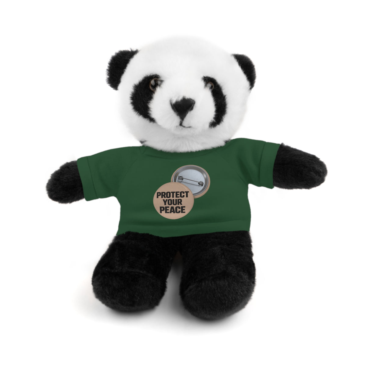 Protect Your Peace Teddy Bear — Plush Stuffed Animal with Tee