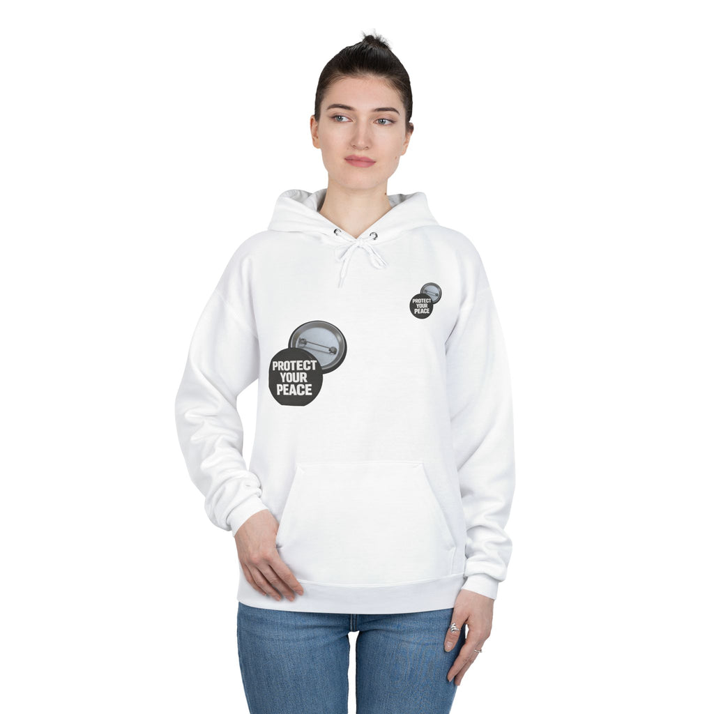 Protect Your Peace Hoodie — Minimal Badge Graphic Pullover