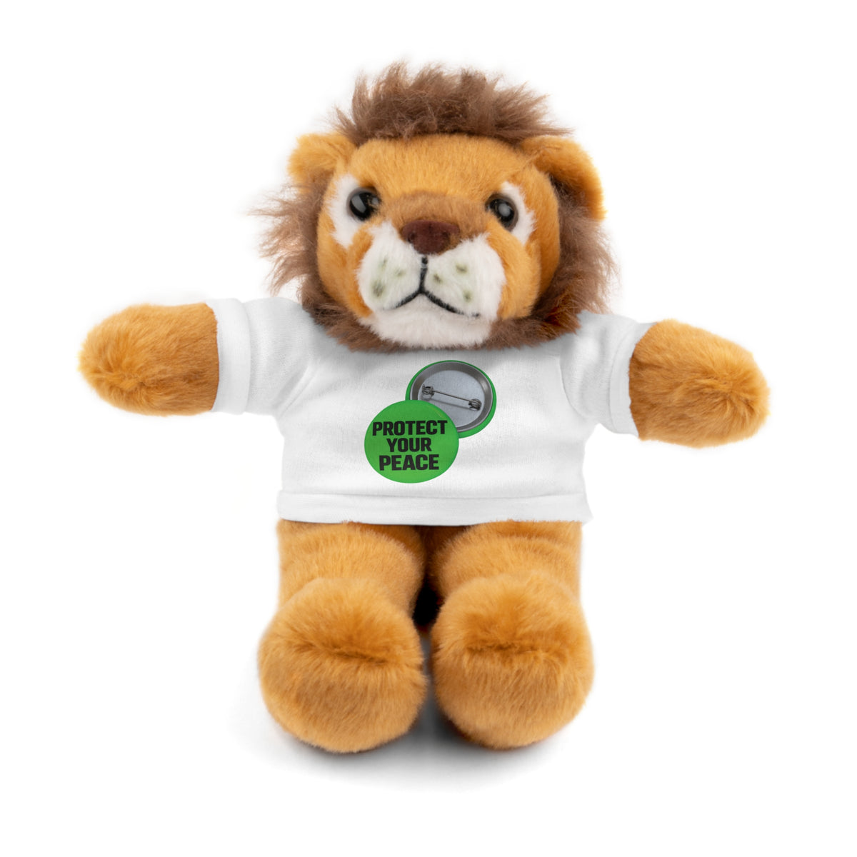 Bear Plush with 'Protect Your Peace' Tee