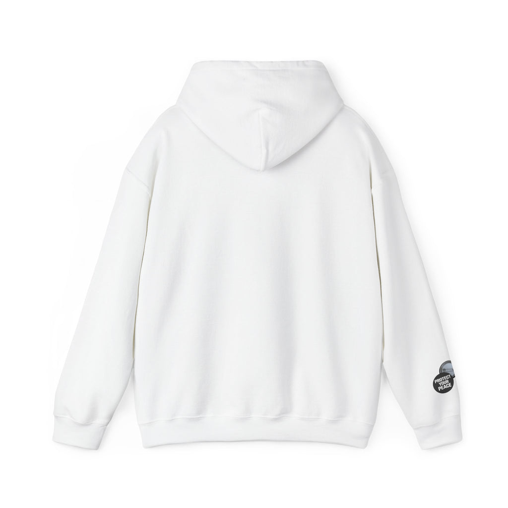 Hoodie  protect your peace  graphic design sleave and chest