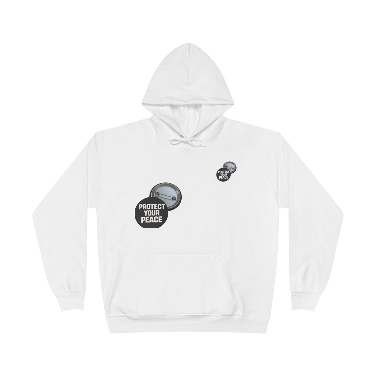 Protect Your Peace Hoodie — Minimal Badge Graphic Pullover