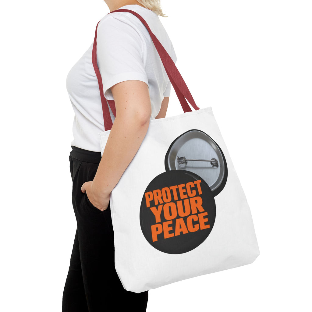 Protect Your Peace graphic design Mental Health Awareness Tote Bag