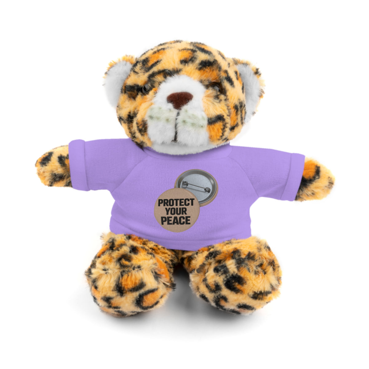 Protect Your Peace Teddy Bear — Plush Stuffed Animal with Tee