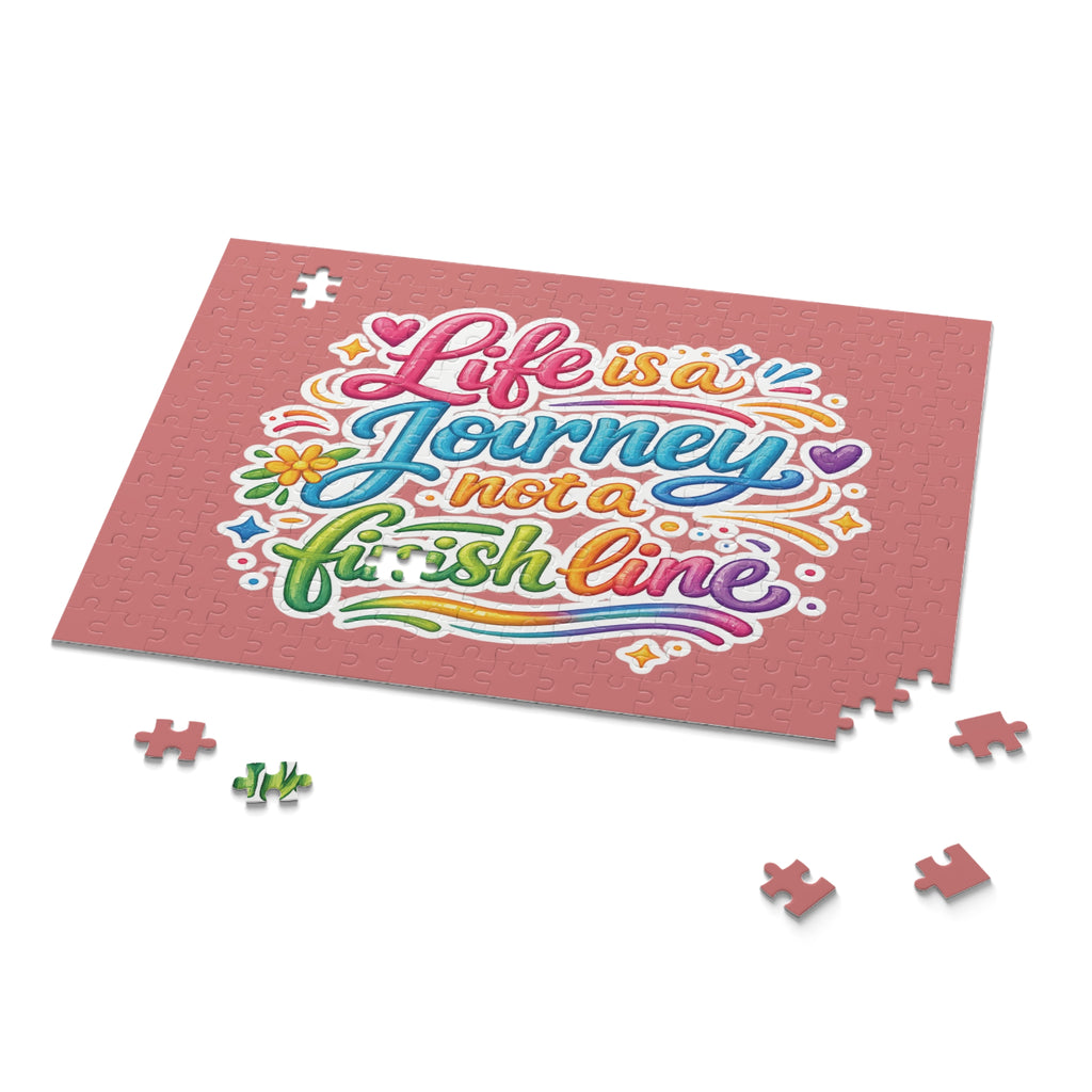 Inspirational Puzzle — "Life Is a Journey, Not a Finish Line" (120/252/500 pcs)