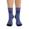 Motivational Crew Socks — “Life Is a Journey, Not a Finish Line” Recycled Polyester Socks