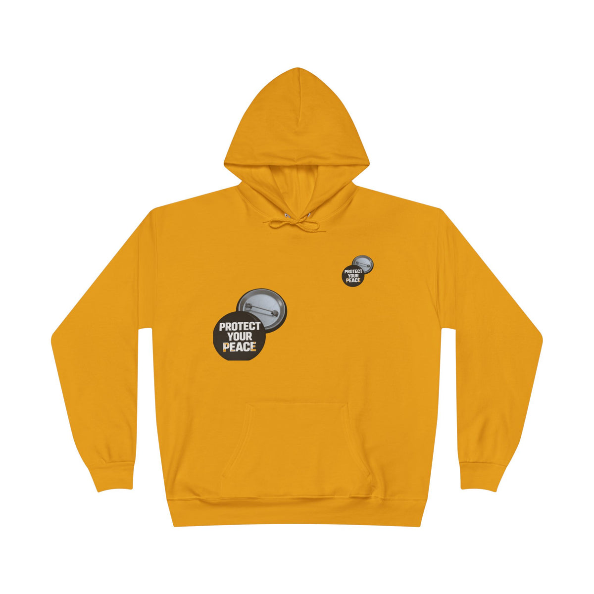 Protect Your Peace Hoodie — Minimal Badge Graphic Pullover