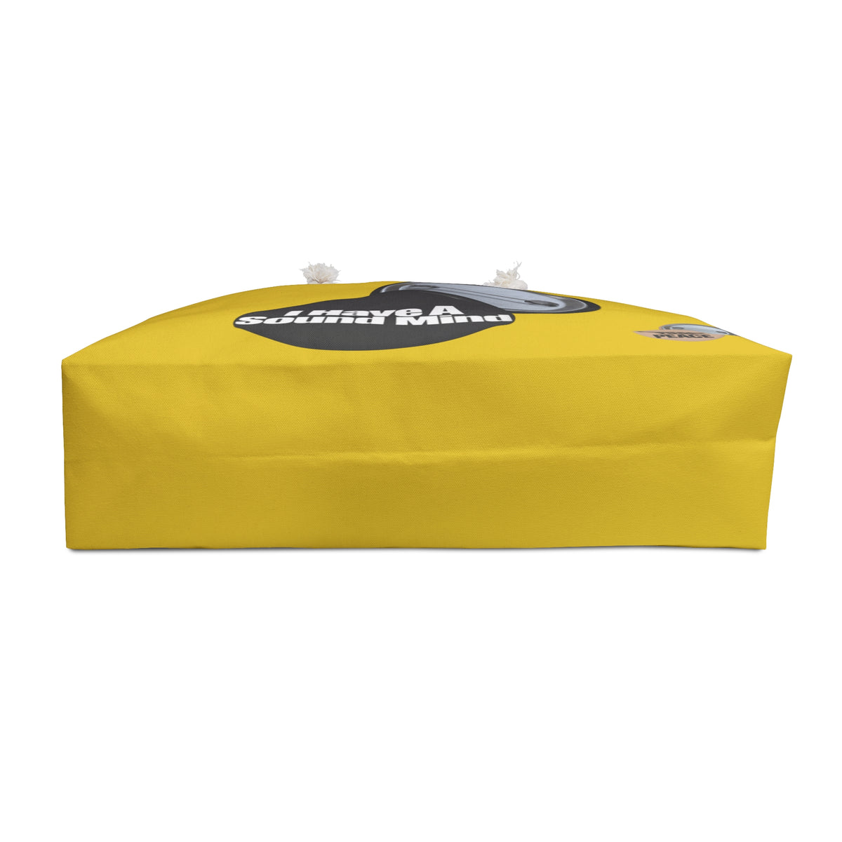 I Have A Sound Mind graphic design Yellow Weekender Bag