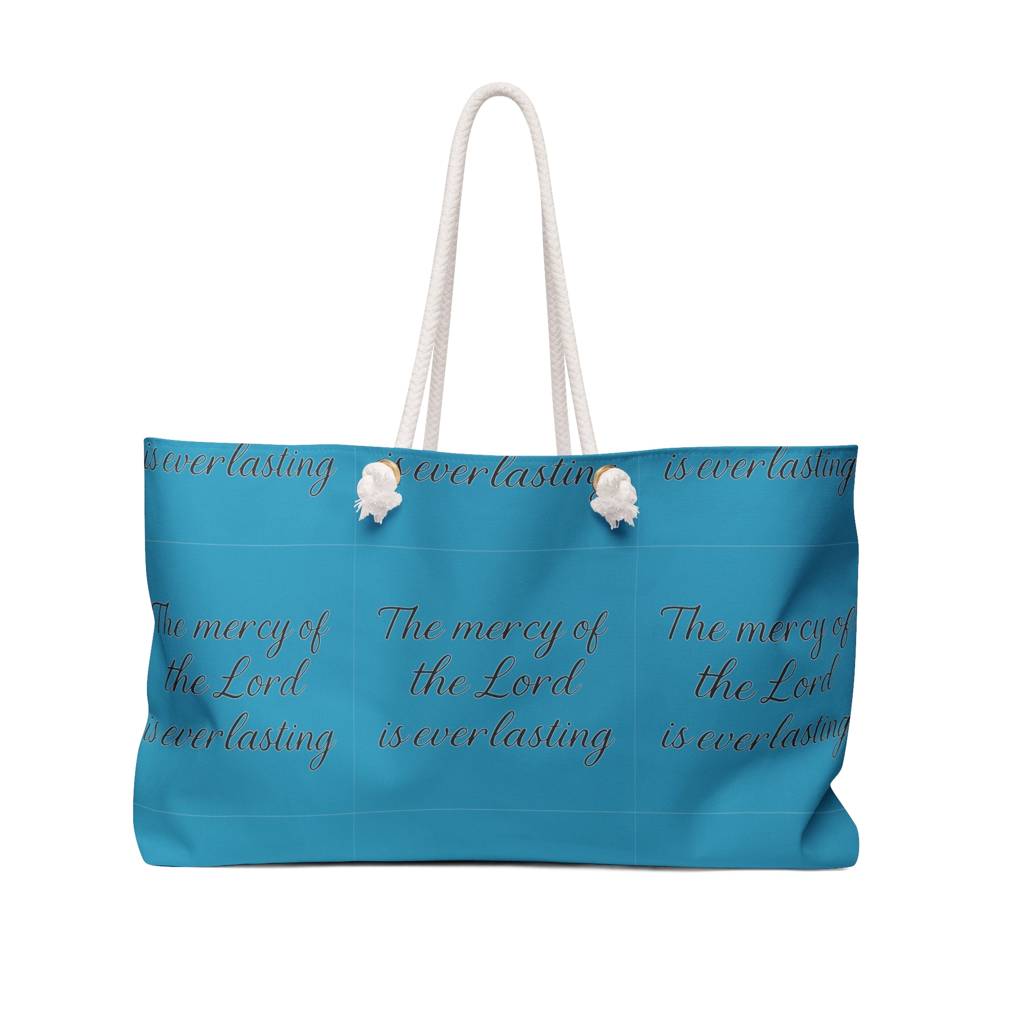 Faithful Weekender Bag – "The mercy of the Lord is everlasting" Travel Tote