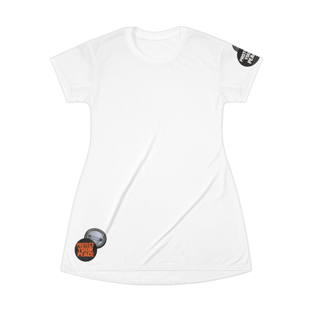 T-Shirt Dress 'I Have a Sound mind' graphic design and graphic design protect your peace sleave.