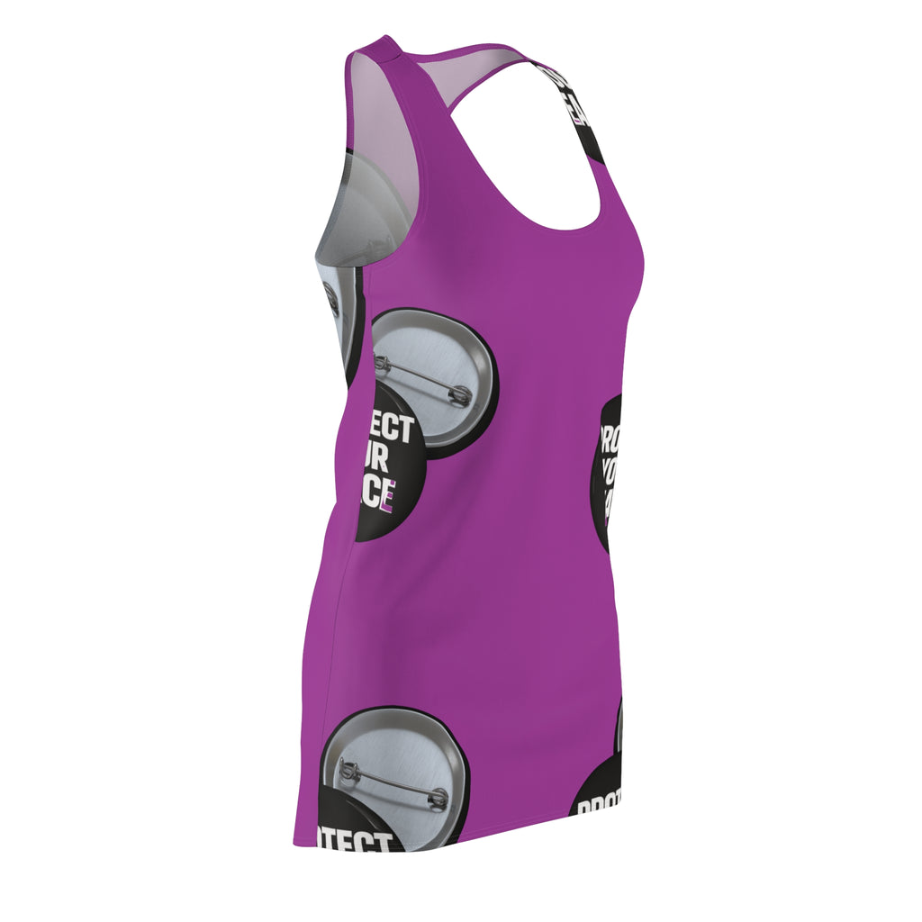 Protect Your Peace Racerback Dress — Women's Graphic AOP