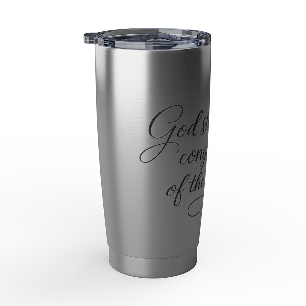 20oz Stainless Tumbler — Script Engraved Travel Cup