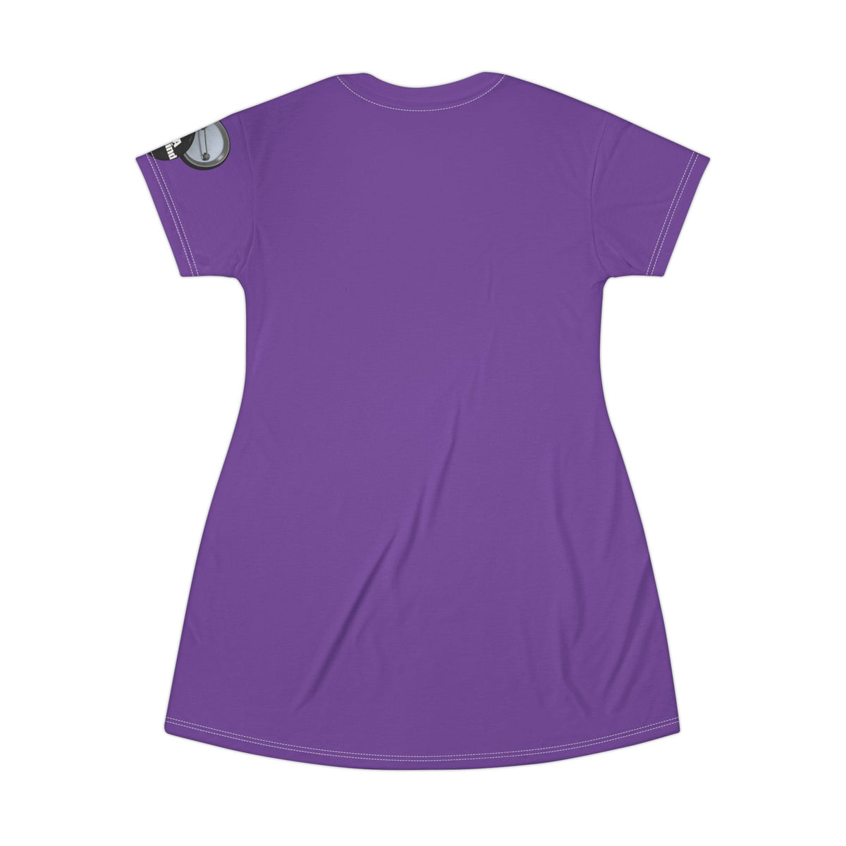 Purple T-Shirt Dress graphic design 'I Have A Sound mind' and graphic design on sleeve protect your peace.