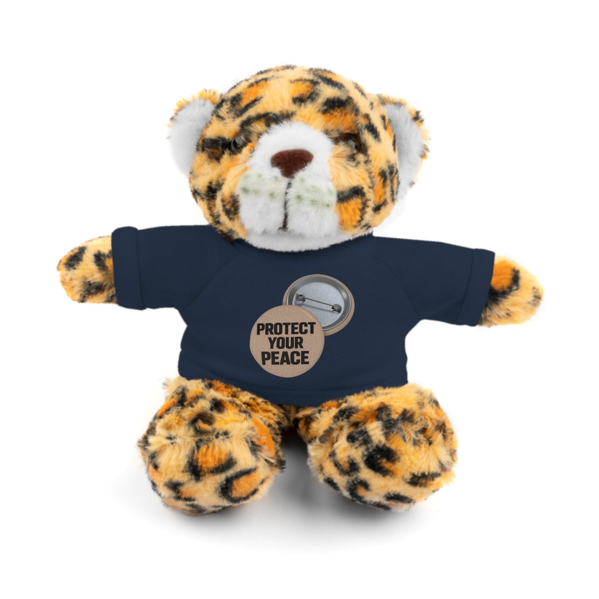 Protect Your Peace Teddy Bear — Plush Stuffed Animal with Tee