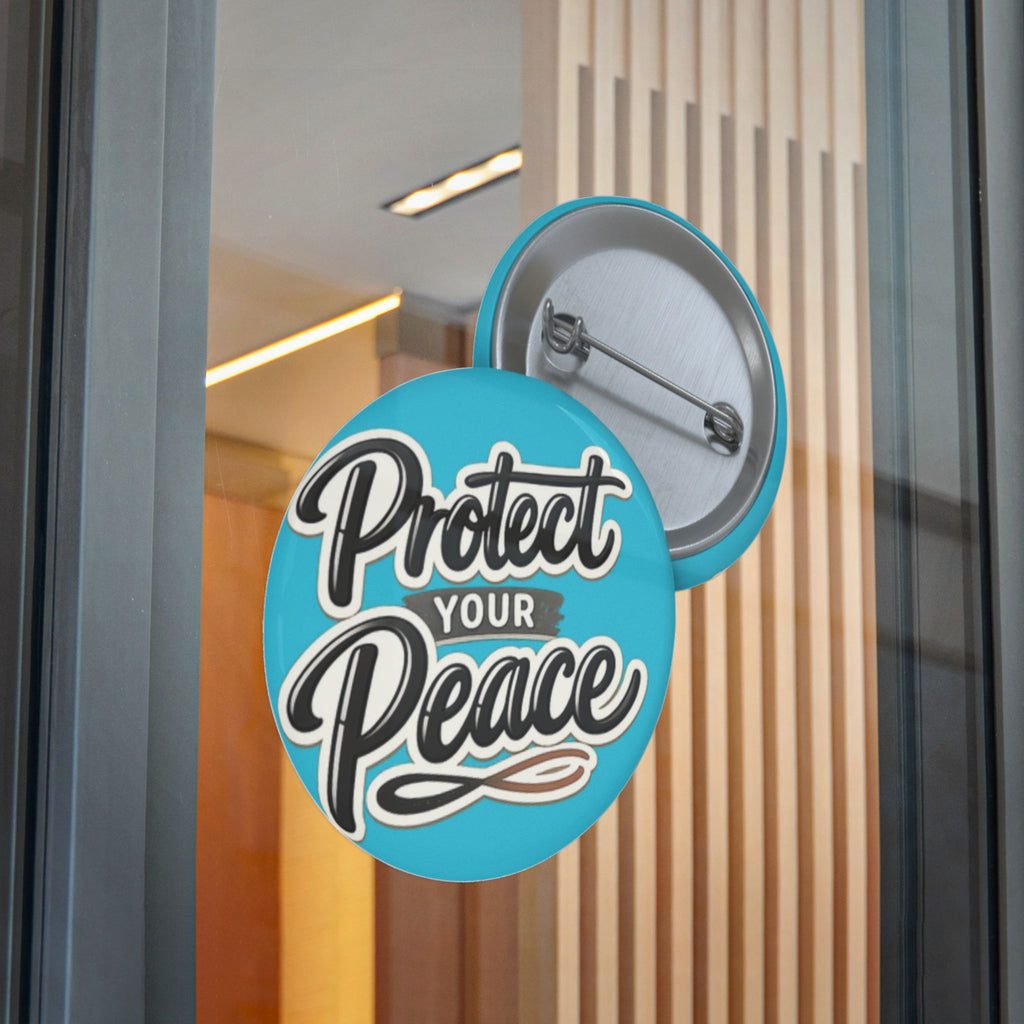 Protect Your Peace Sticker — Inspirational Vinyl Decal (Blue)