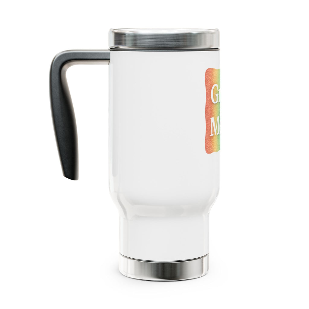 Grace and Mercy Travel Mug — 14oz Stainless Steel Insulated Handle Mug