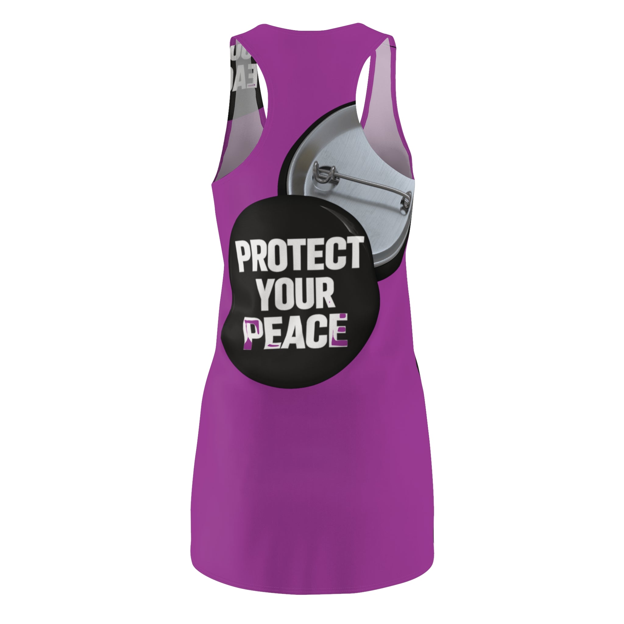 Protect Your Peace Racerback Dress — Women's Graphic AOP
