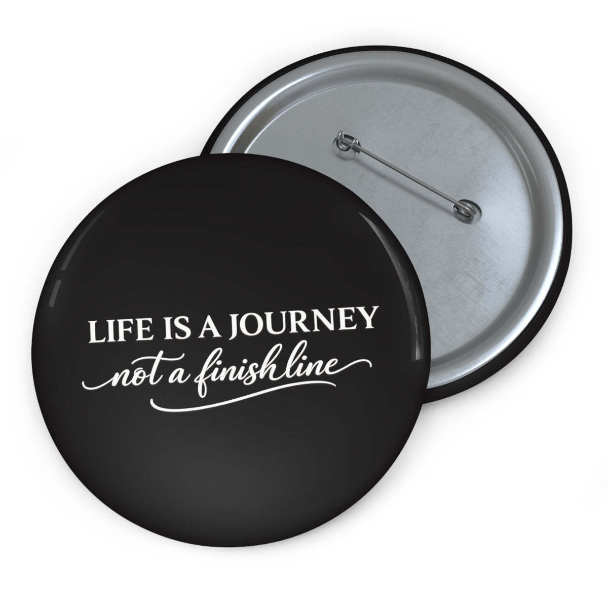 Life is a Journey not a finish line  Pin Button