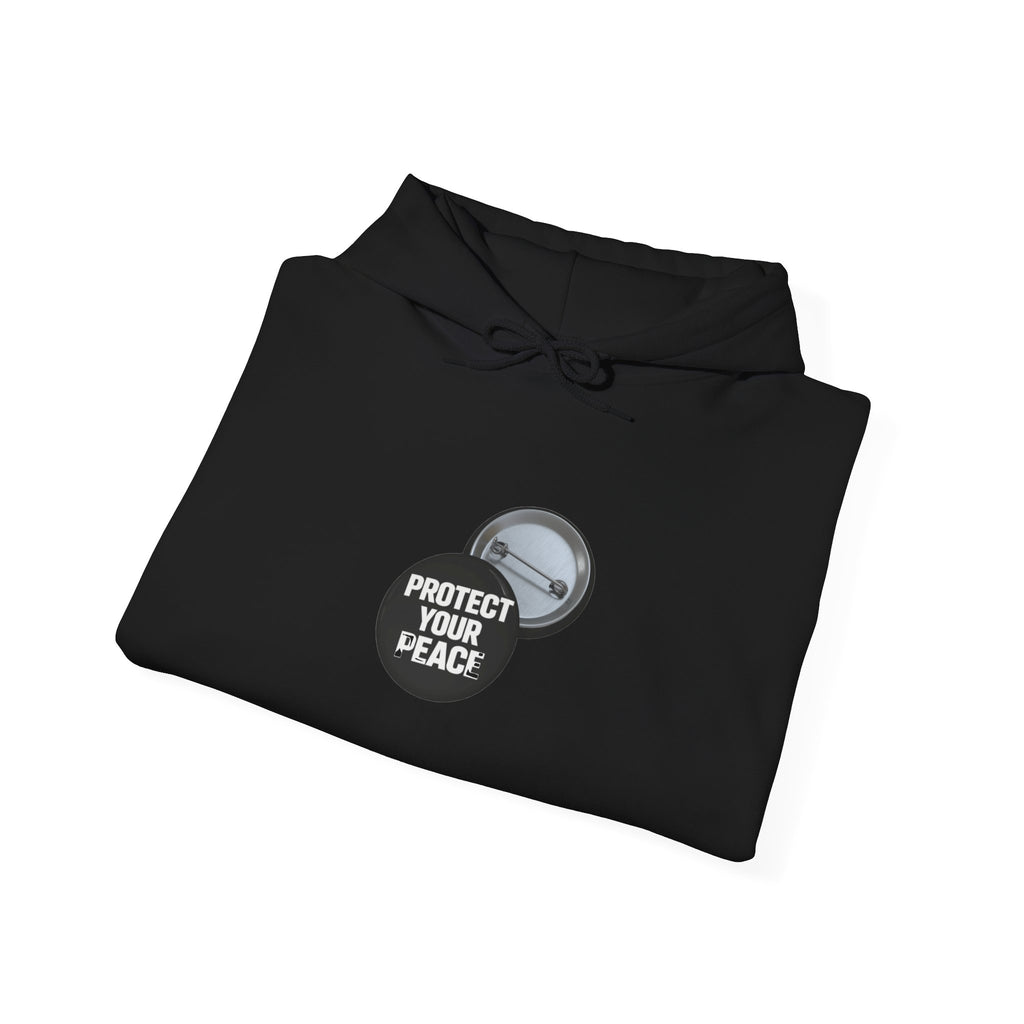 Hoodie  protect your peace  graphic design sleave and chest