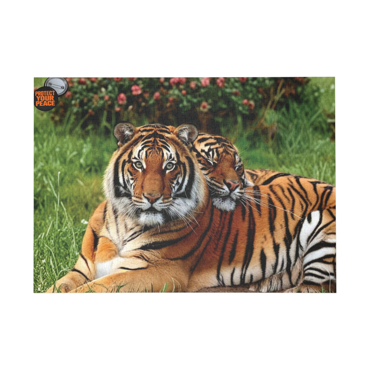 Tiger Pair Jigsaw Puzzle — Realistic Wildlife Puzzle (96/252/500/1000 pcs)