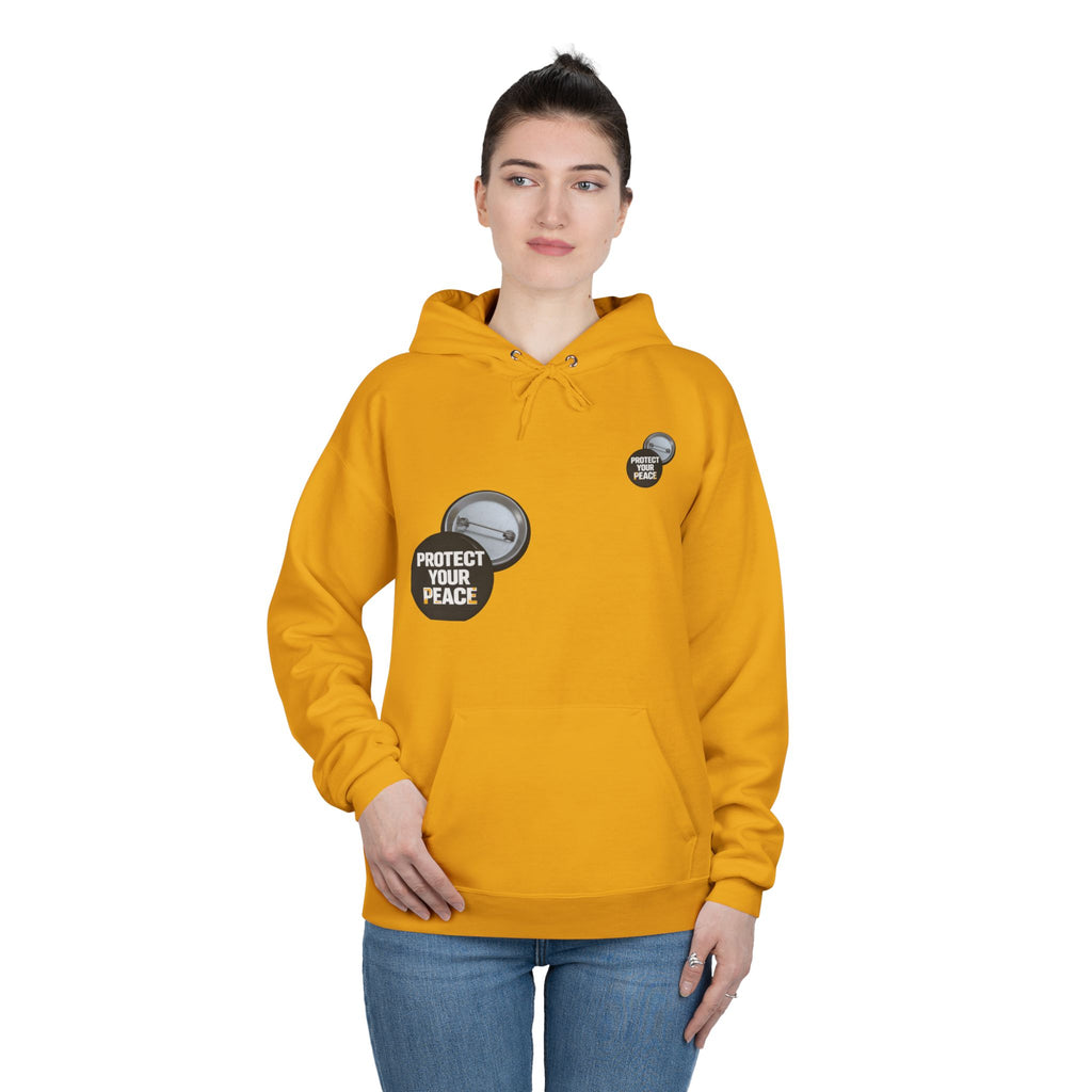 Protect Your Peace Hoodie — Minimal Badge Graphic Pullover