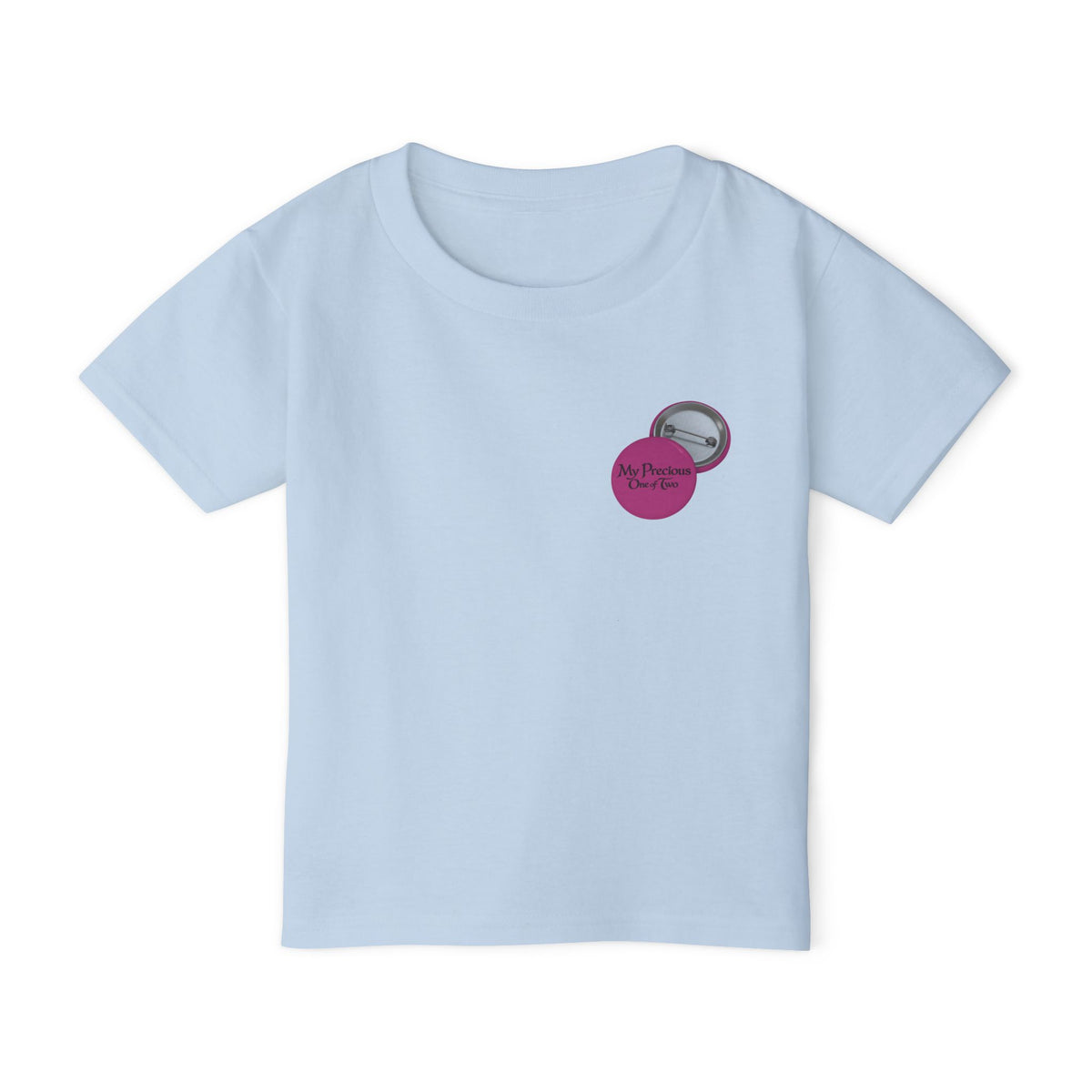 Toddler T-Shirt — "My Precious One of Four  Pink Button Graphic design
