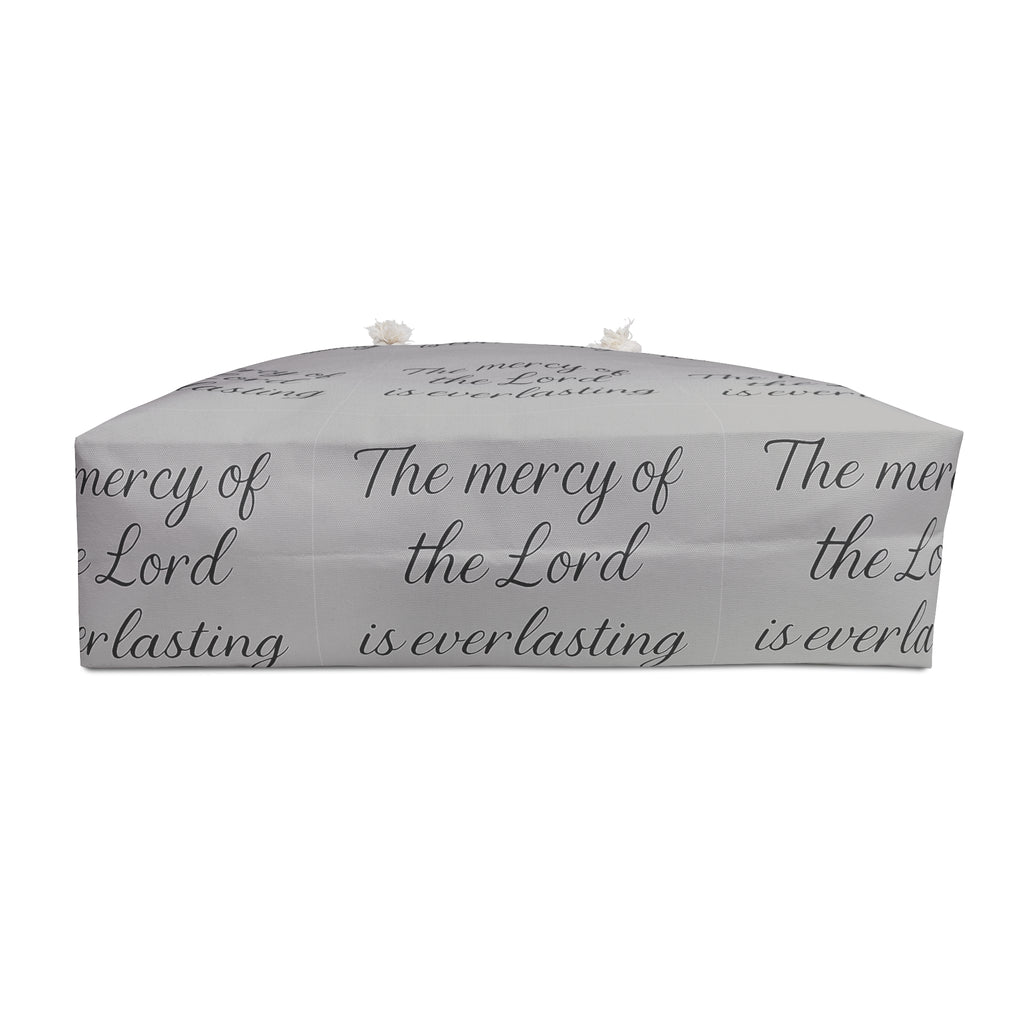Weekender Bag - “The mercy of the Lord is everlasting” Inspirational Travel Tote